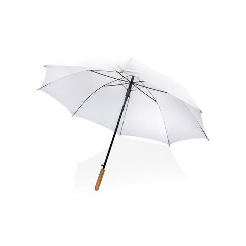 27'' Impact AWARE™ rPET 190T bamboo umbrella