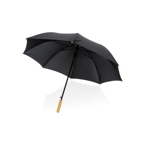 27'' Impact AWARE™ rPET 190T bamboo umbrella