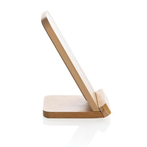 certified bamboo 5W wireless charging stand