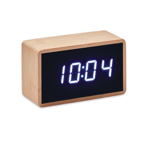 Bamboo alarm clock