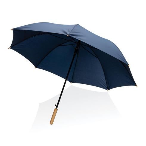 27'' Impact AWARE™ rPET 190T bamboo umbrella