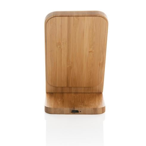 certified bamboo 5W wireless charging stand